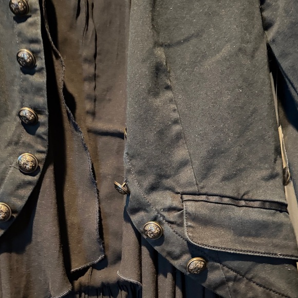 Free People Black Ruffled Blazer - Picture 3 of 8